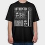 Authentic 2, Tricou Oversize Barbati (Unisex)