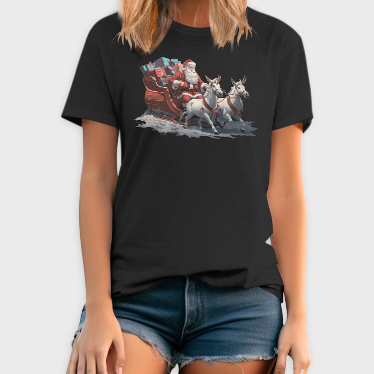 Santaclaus Christmas Sleigh, Tricou Barbati (Unisex)