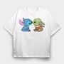 Baby Yoda 9, Tricou Oversize Barbati (Unisex)
