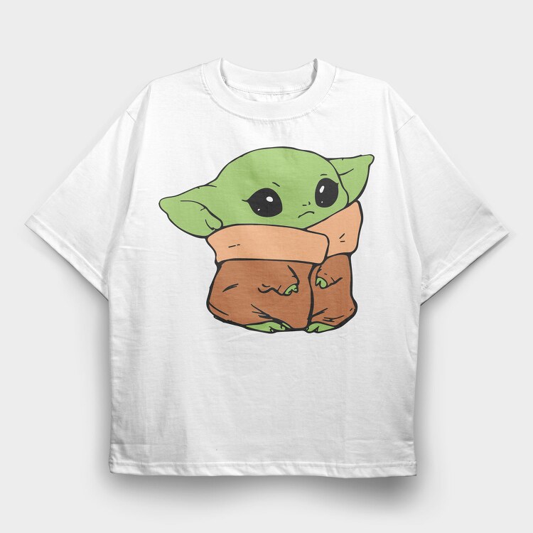 Baby Yoda 6, Tricou Oversize Barbati (Unisex)