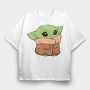 Baby Yoda 6, Tricou Oversize Barbati (Unisex)
