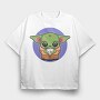 Baby Yoda 5, Tricou Oversize Barbati (Unisex)