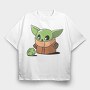 Baby Yoda 4, Tricou Oversize Barbati (Unisex)