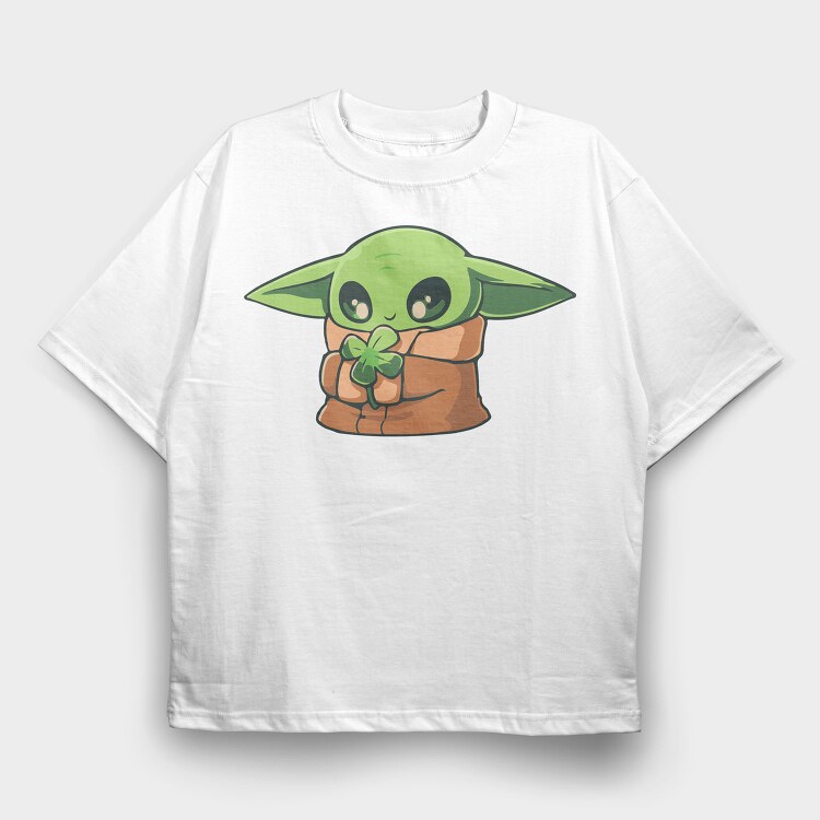 Baby Yoda 22, Tricou Oversize Barbati (Unisex)