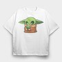 Baby Yoda 22, Tricou Oversize Barbati (Unisex)
