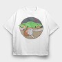Baby Yoda 21, Tricou Oversize Barbati (Unisex)