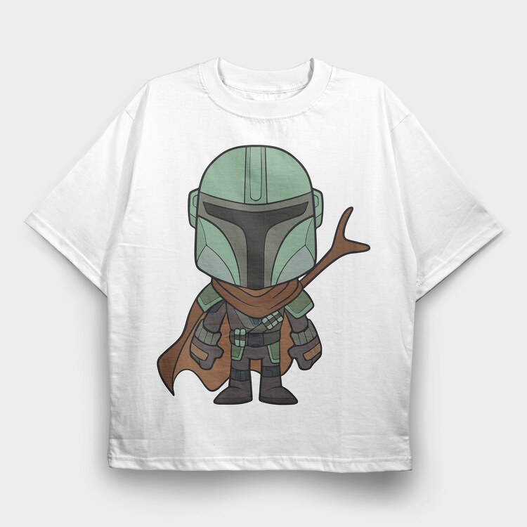 Baby Yoda 17, Tricou Oversize Barbati (Unisex)