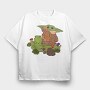 Baby Yoda 16, Tricou Oversize Barbati (Unisex)