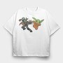 Baby Yoda 14, Tricou Oversize Barbati (Unisex)