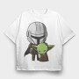 Baby Yoda 12, Tricou Oversize Barbati (Unisex)