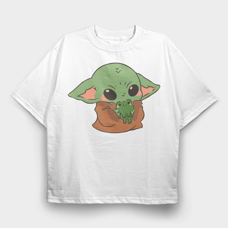 Baby Yoda 11, Tricou Oversize Barbati (Unisex)