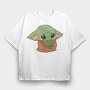 Baby Yoda 11, Tricou Oversize Barbati (Unisex)