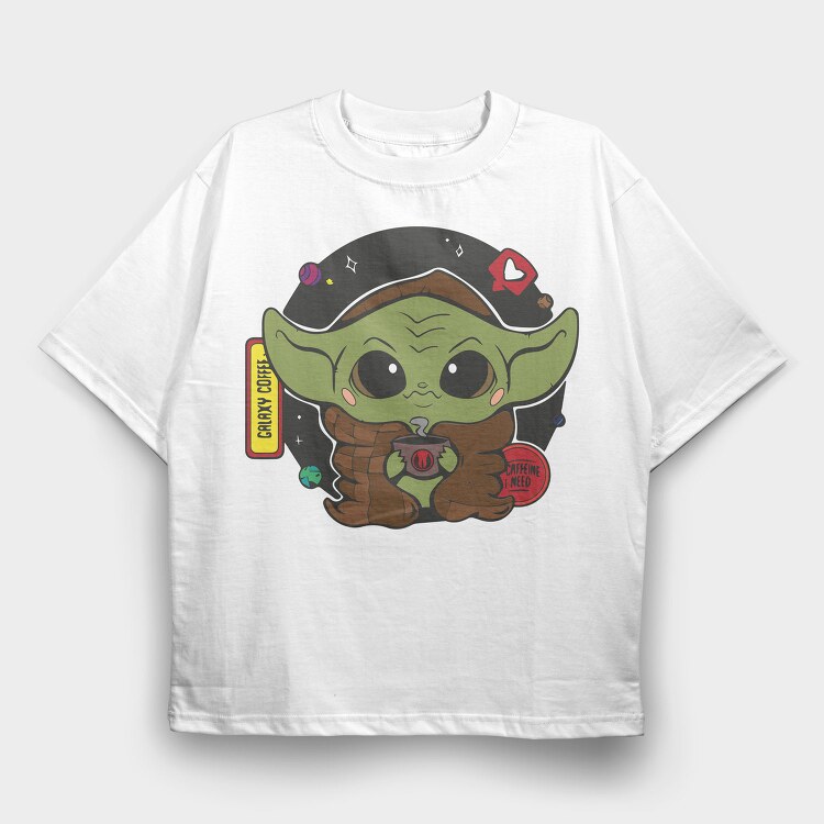 Baby Yoda 10, Tricou Oversize Barbati (Unisex)