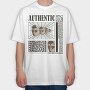 Authentic 1, Tricou Oversize Barbati (Unisex)