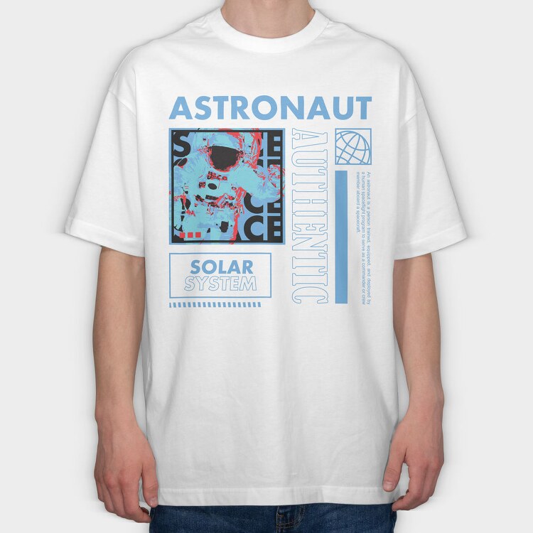 Astronaut 2, Tricou Oversize Barbati (Unisex)