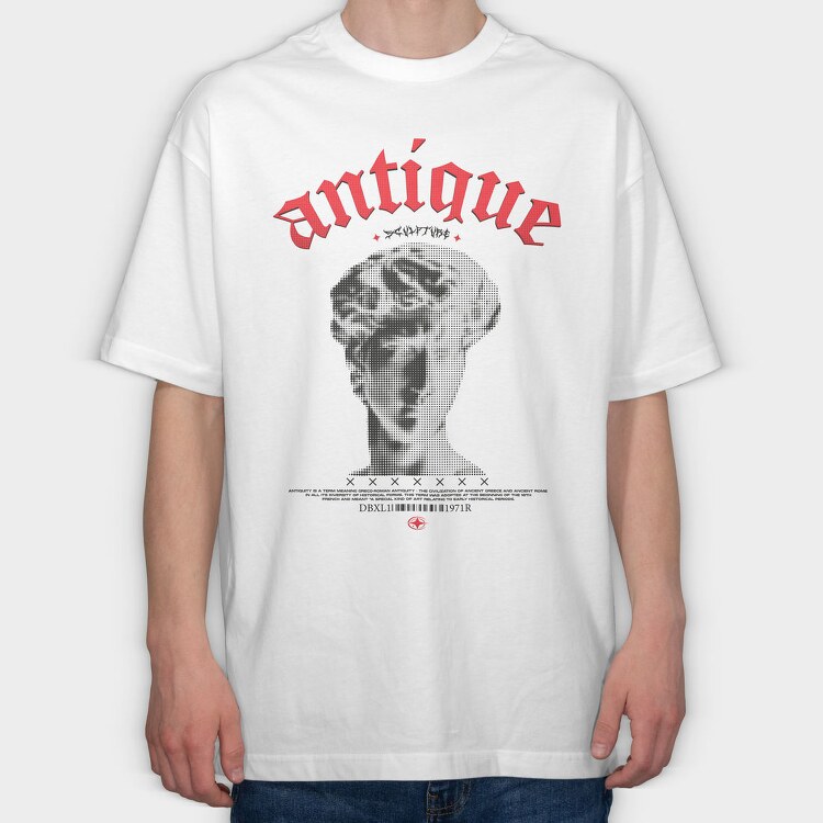 Antique 2, Tricou Oversize Barbati (Unisex)