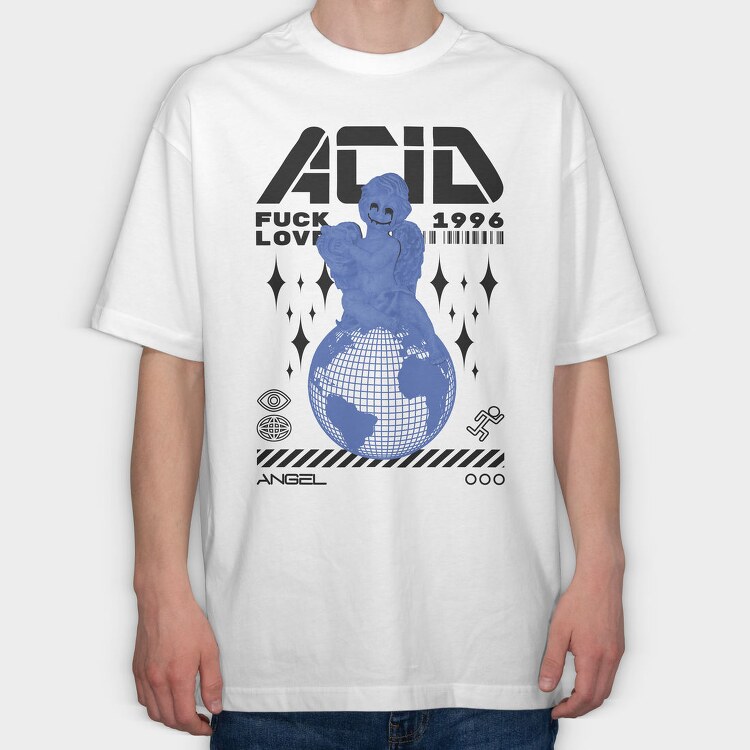 Acid Fuck Love 2, Tricou Oversize Barbati (Unisex)