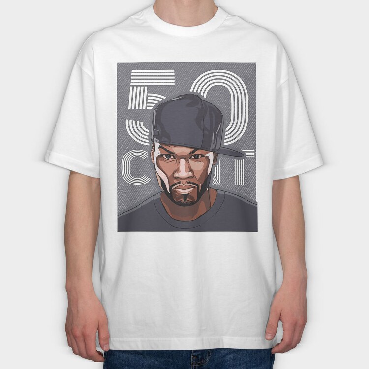 50 Cent, Tricou Oversize Barbati (Unisex)
