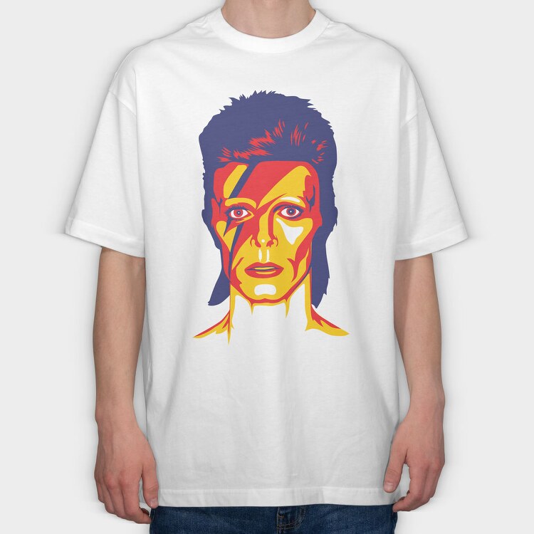 Aladdin Sane, Tricou Oversize Barbati (Unisex)