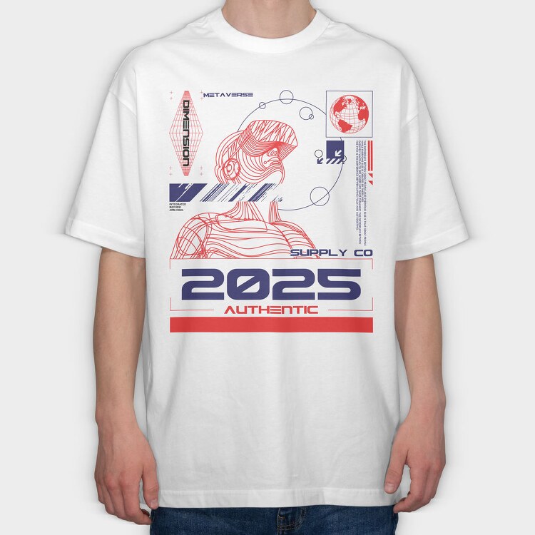 2025 2, Tricou Oversize Barbati (Unisex)