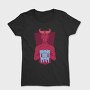Devil With Cat Holding Kittens, Tricou Femei