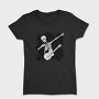 Dabbing Guitarrist Skeleton Dab Skeleton Guitar, Tricou Femei