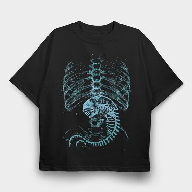 Astronaut Sketch, Tricou Oversize Barbati (Unisex)