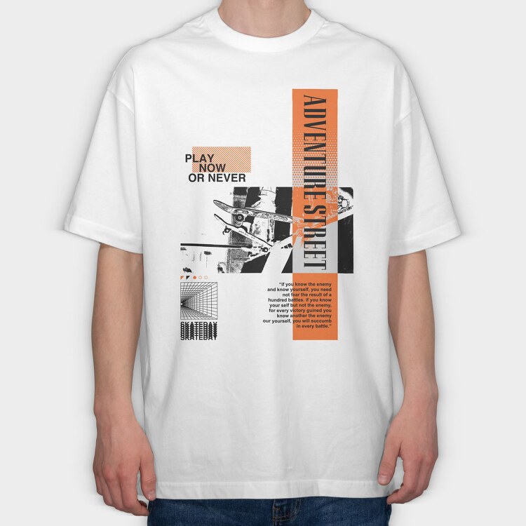 Adventure Street 1, Tricou Oversize Barbati (Unisex)