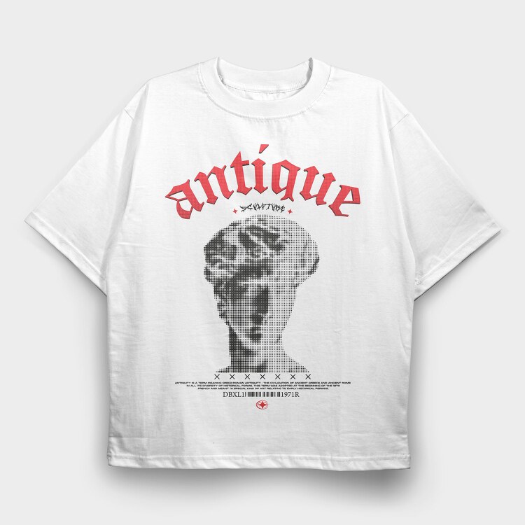 Antique 2, Tricou Oversize Barbati (Unisex)