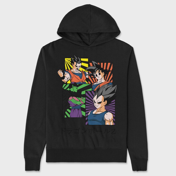 Dragon Ball Z 52, Hanorac Oversize Barbati (Unisex)
