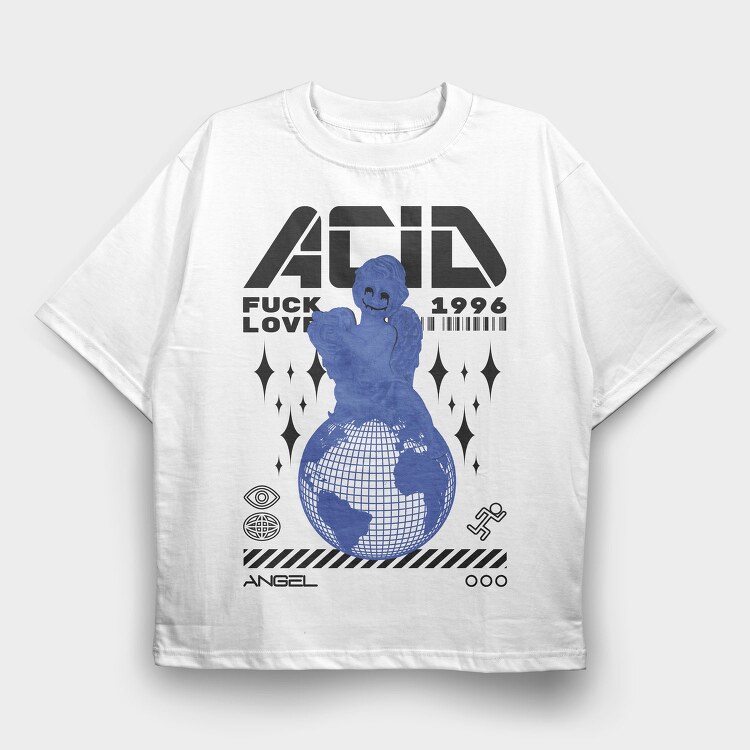 Acid Fuck Love 2, Tricou Oversize Barbati (Unisex)