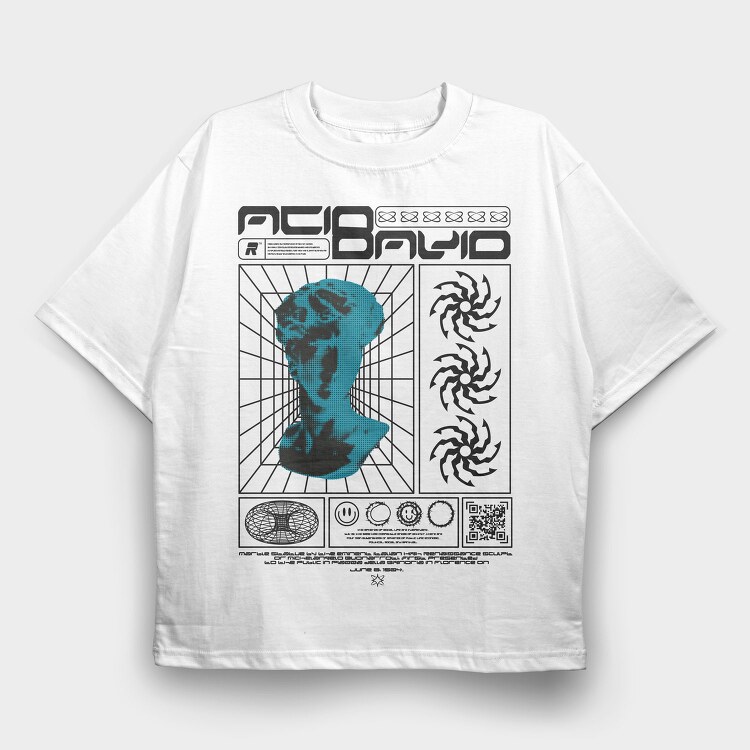Acid 2, Tricou Oversize Barbati (Unisex)