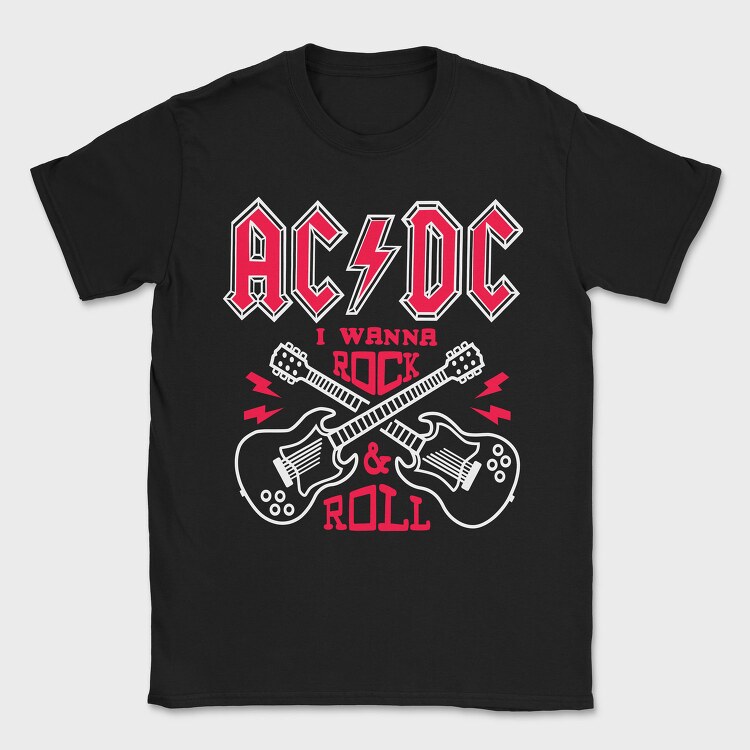 AC DC, Tricou Barbati (Unisex)