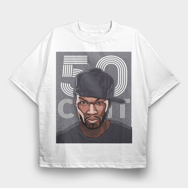 50 Cent, Tricou Oversize Barbati (Unisex)