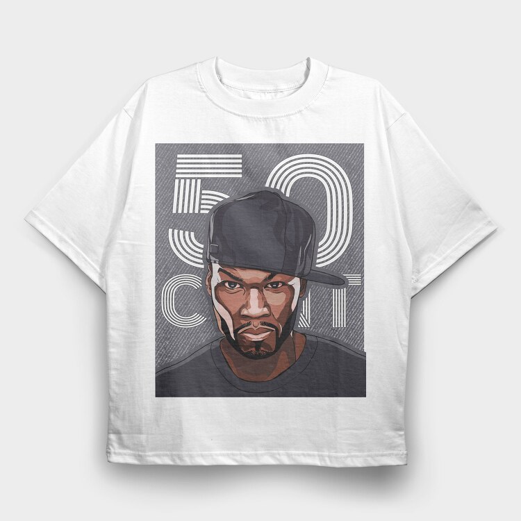 50 Cent, Tricou Oversize Barbati (Unisex)