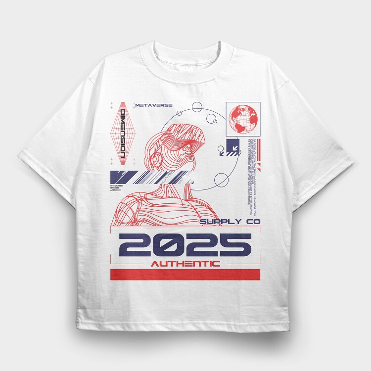 2025 2, Tricou Oversize Barbati (Unisex)