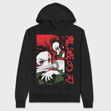 Demon Slayer 2, Hanorac Oversize Barbati (Unisex)