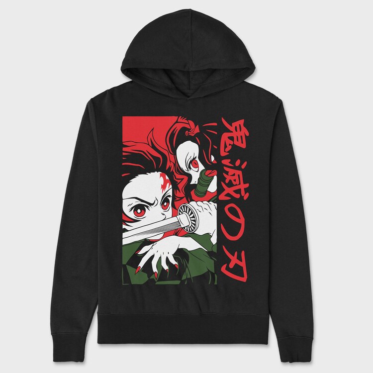 Demon Slayer 2, Hanorac Oversize Barbati (Unisex)