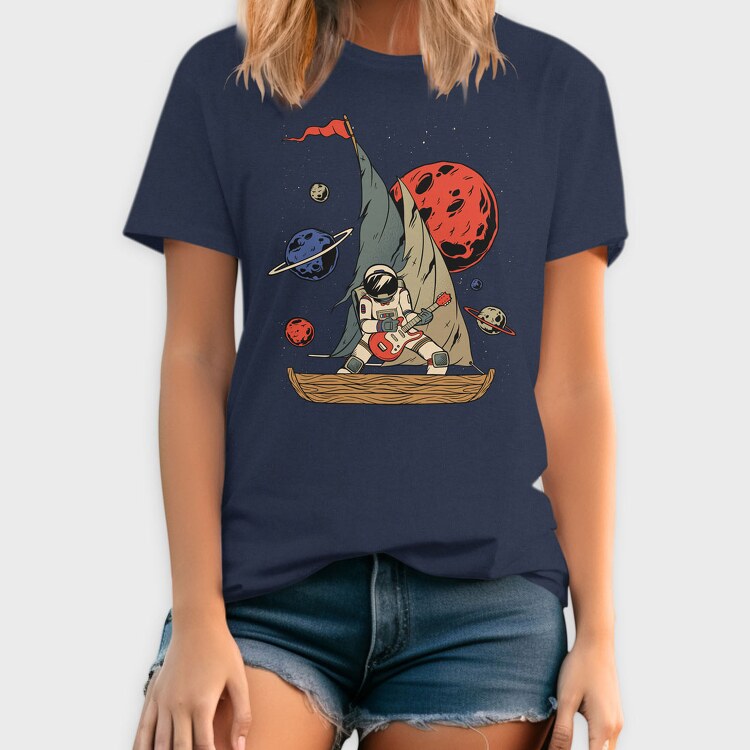Pirate Astronaut, Tricou Barbati (Unisex)