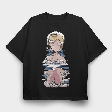 Bath Time Bliss, Tricou Oversize Barbati (Unisex)