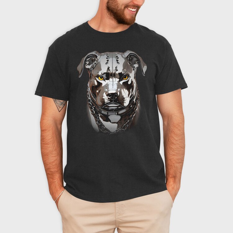 Pitbul Chrome, Tricou Barbati (Unisex)