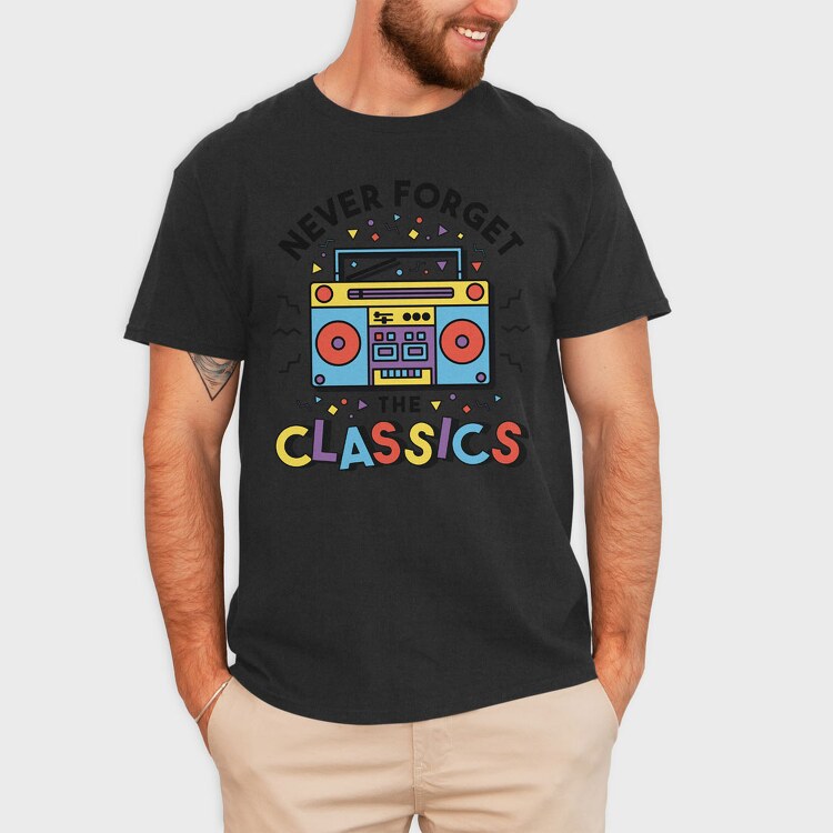 Never Forget Classic, Tricou Barbati (Unisex)