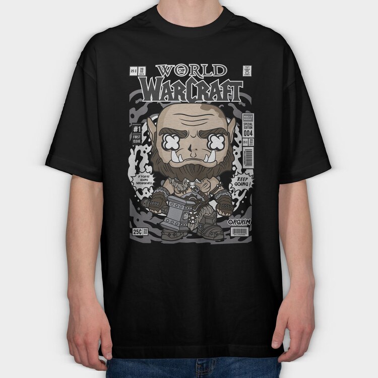 Warcraft Beast, Tricou Oversize Barbati (Unisex)