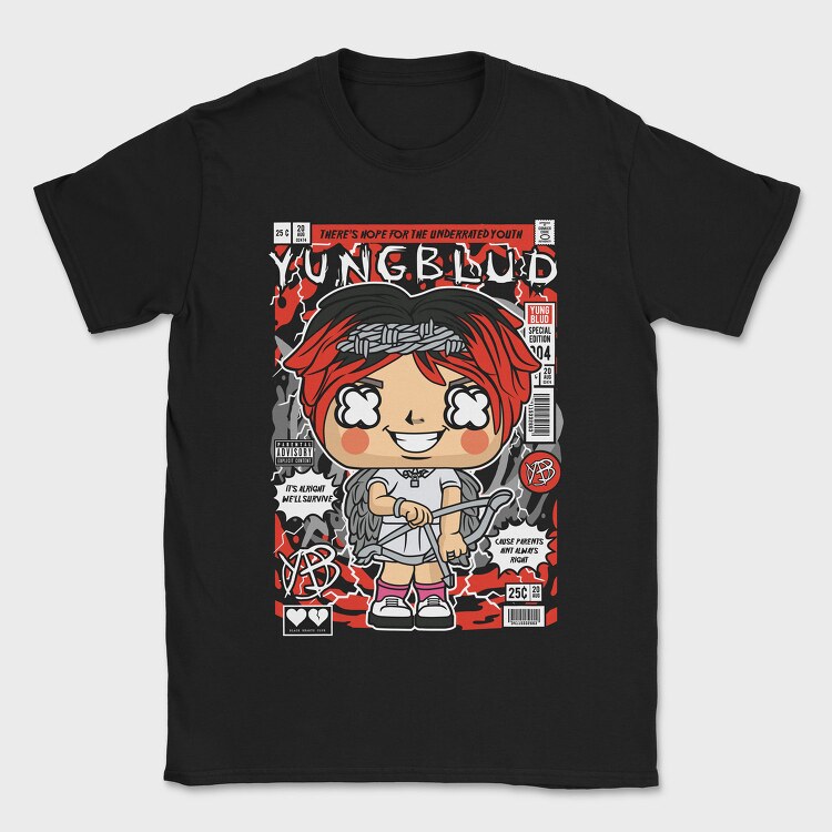 Yungblud Comic Pop Art, Tricou Barbati (Unisex)