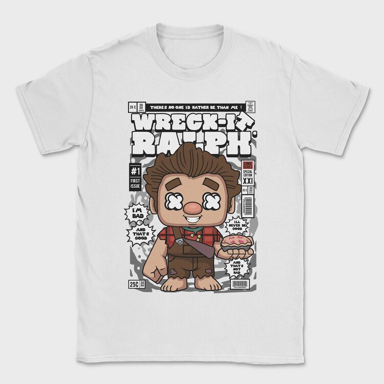 Wreck It Ralph Pie, Tricou Barbati (Unisex)