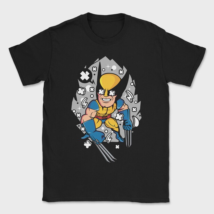 Wolverine Thunder Strike, Tricou Barbati (Unisex)