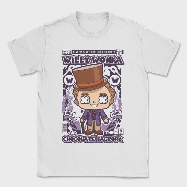 Willy Wonkas Candy Quest, Tricou Barbati (Unisex)