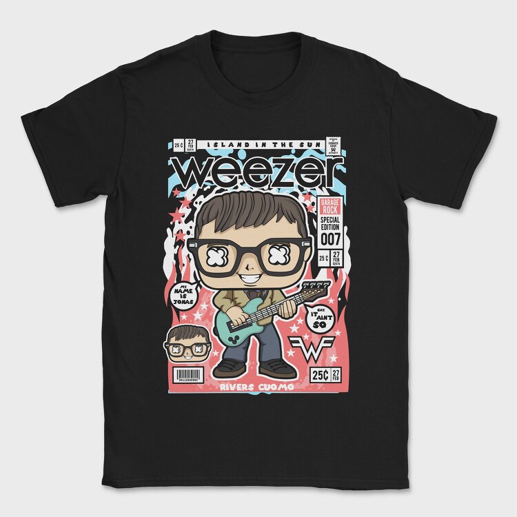 Weezer Rock Star, Tricou Barbati (Unisex)