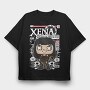 Warrior Princess Comic, Tricou Oversize Barbati (Unisex)