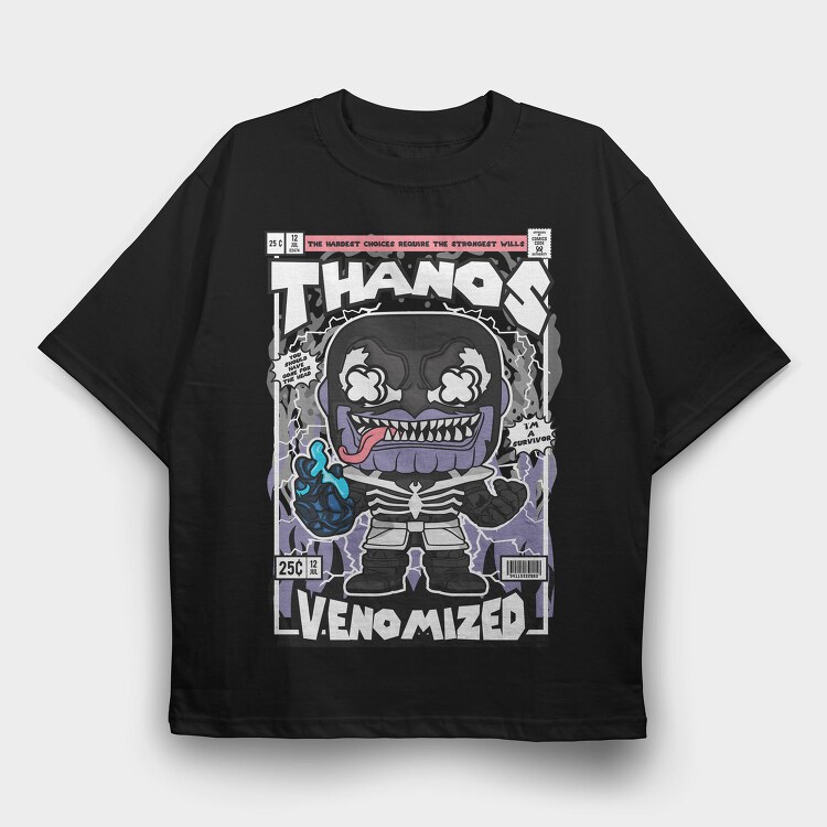 Venomized Horror Comic, Tricou Oversize Barbati (Unisex)